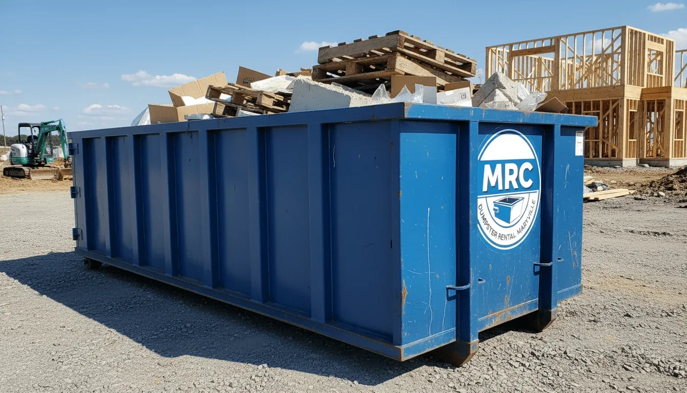40 Yard Dumpster roll-off container delivered in Maryville, TN