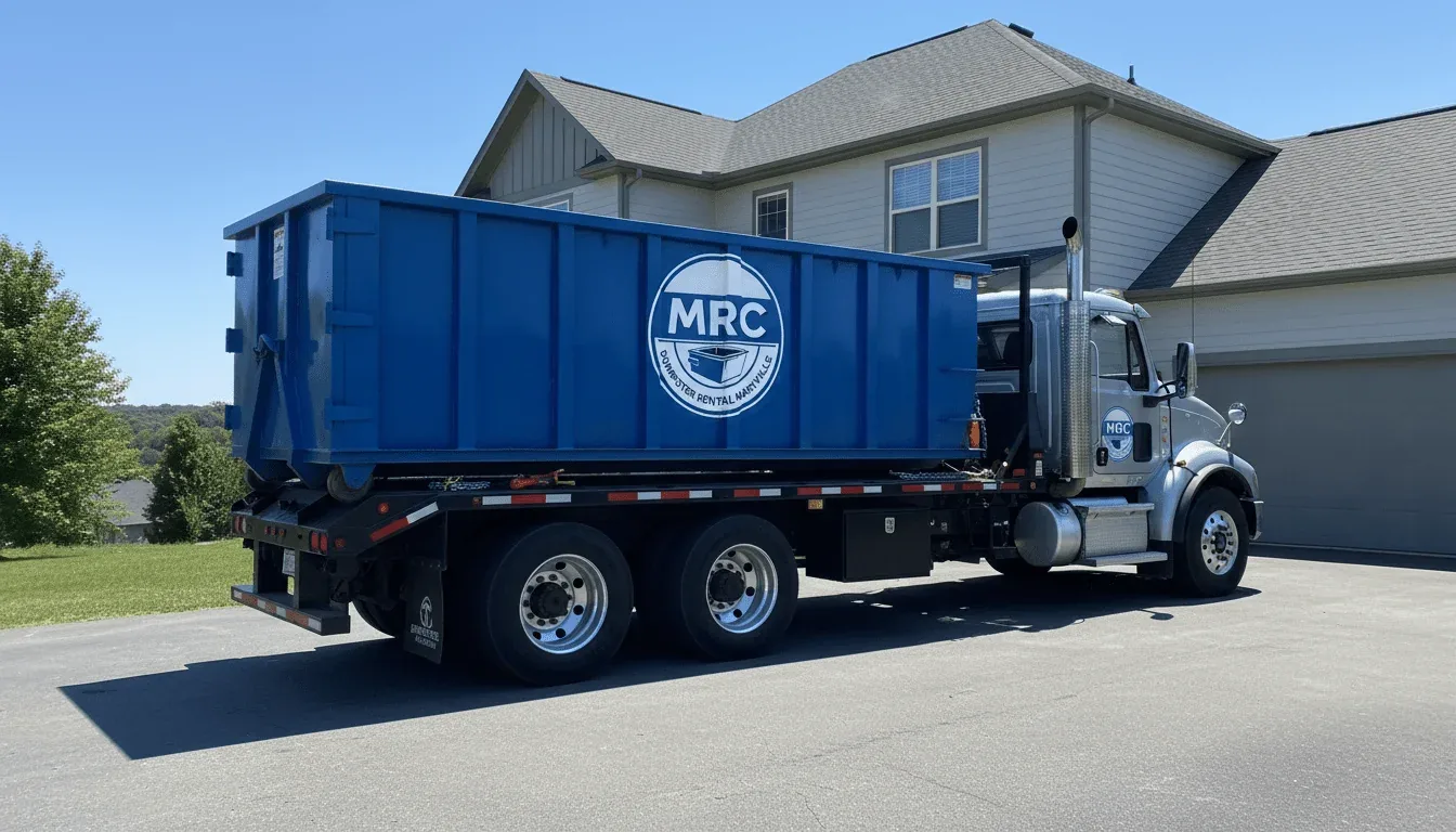 Roll-off dumpster delivered in Townsend, TN